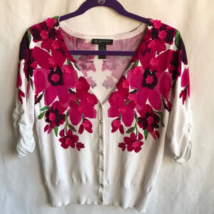 INC International Concepts floral sweater, size PL
